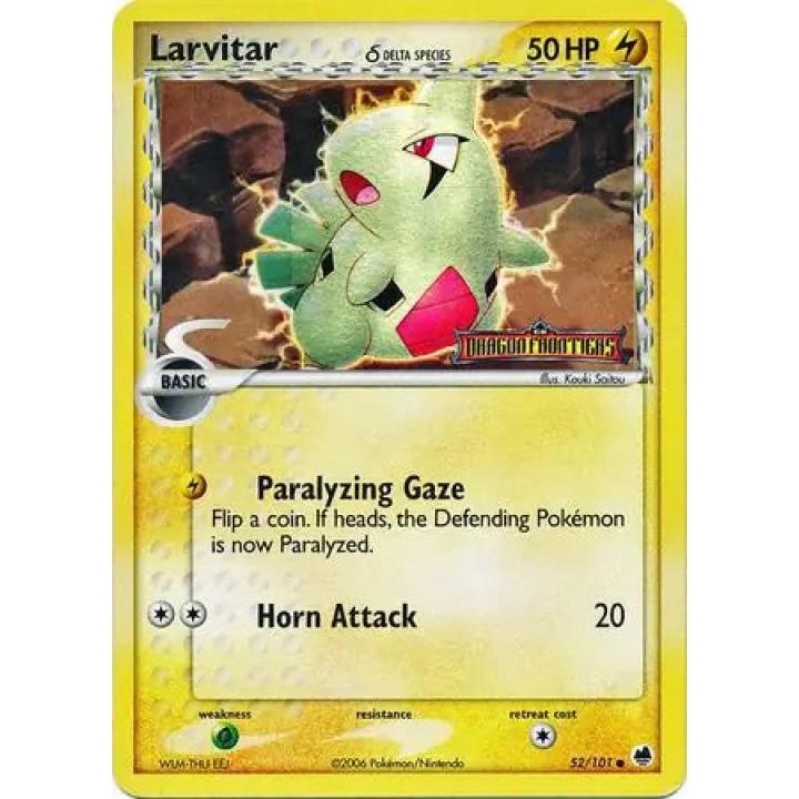 Larvitar 52/101 - EX Dragon Frontiers - Reverse Holofoil - Excellent