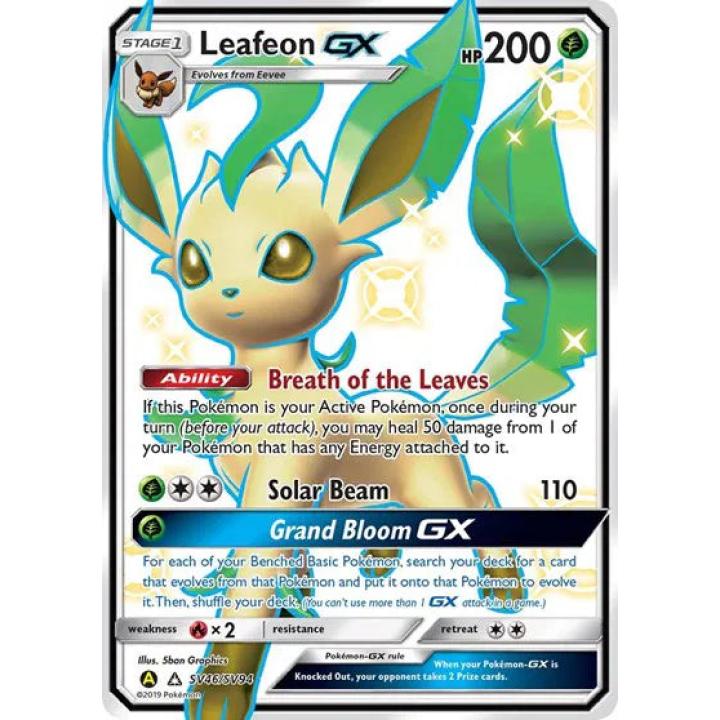 Leafeon GX SV46/SV94  - Hidden Fates: Shiny Vault - Holofoil