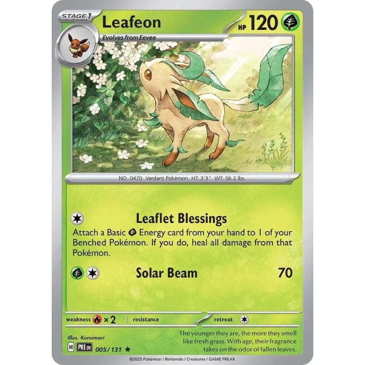 Leafeon 005/131 – Prismatic Evolutions – Reverse Holofoil
