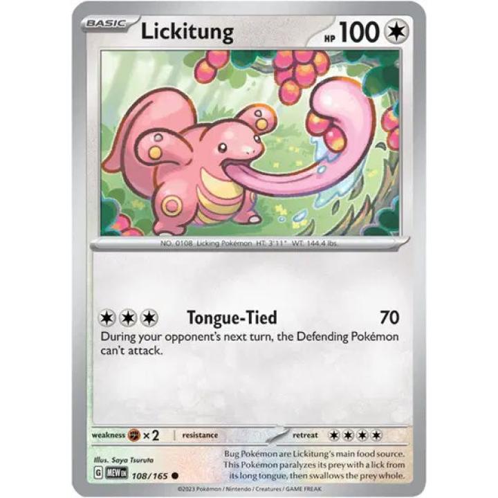 Lickitung 108/165 - Scarlet & Violet 151 - Reverse Holofoil