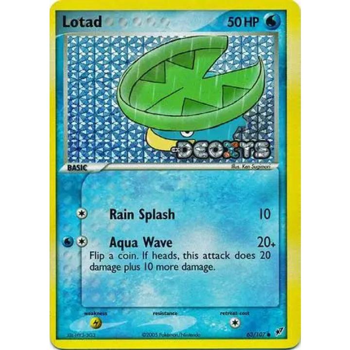 Lotad 63/107 - EX Deoxys - Reverse Holofoil