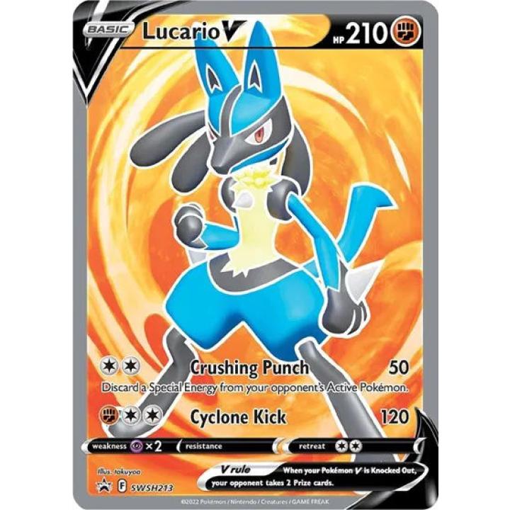 Lucario V SWSH213 - Sword & Shield Promo - Holofoil