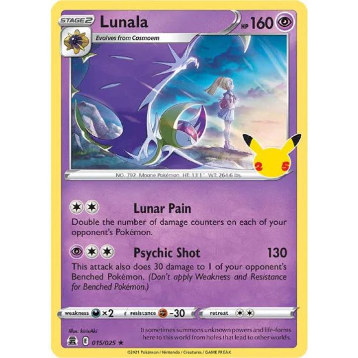 Lunala 015/025 - Celebrations - Holofoil