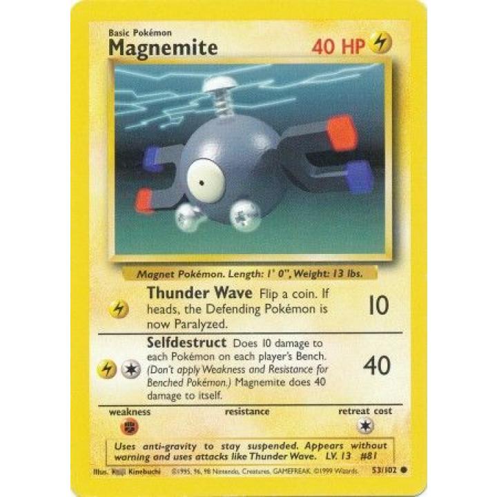 Magnemite 53/102 - Base Set (Unlimited) - Normal