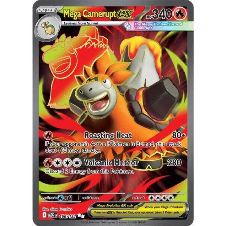 Mega Camerupt ex 156/132 - Mega Evolution - Holofoil