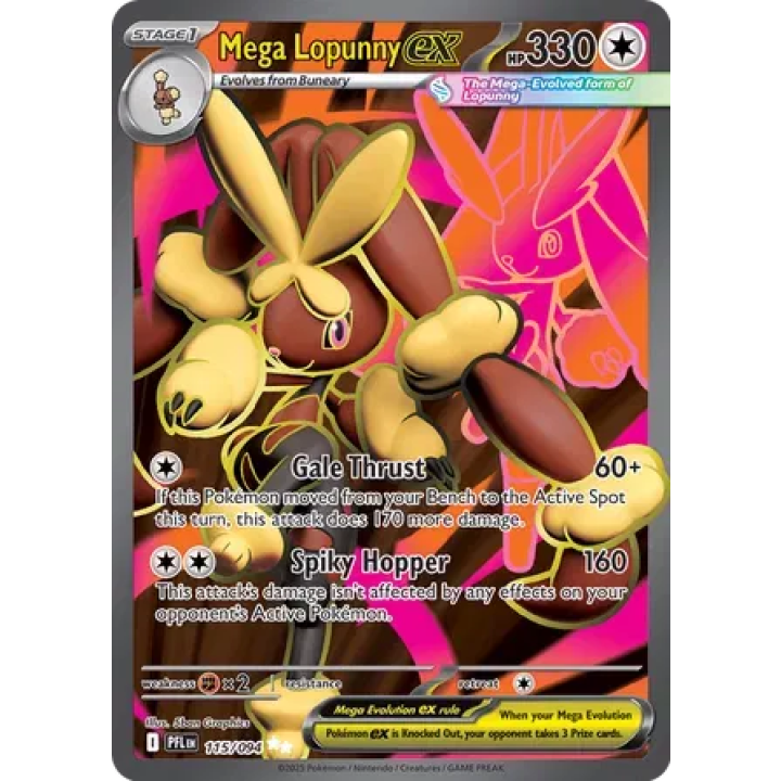 Mega Lopunny ex 115/094 - Phantasmal Flames - Holofoil