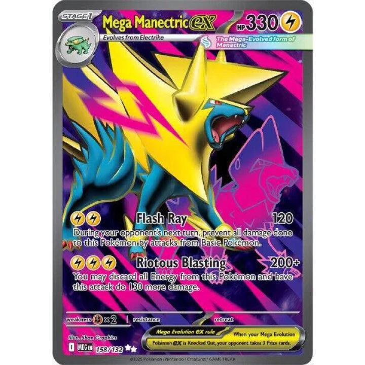 Mega Manectric ex 158/132 - Mega Evolution - Holofoil