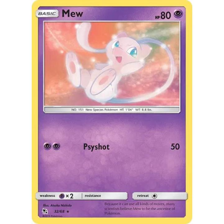 Mew 32/68 - Hidden Fates - Reverse Holofoil