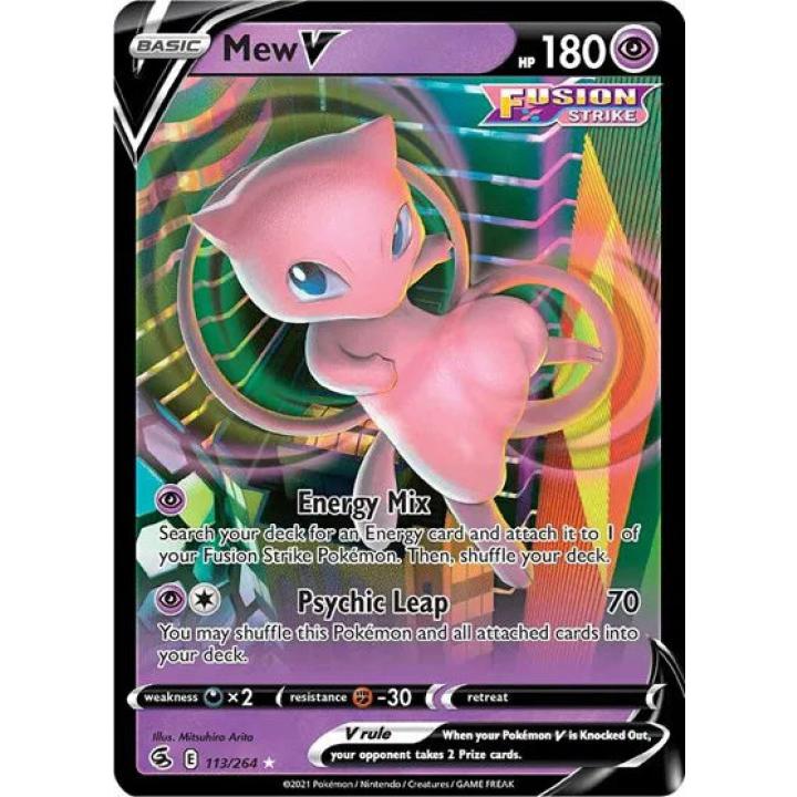 Mew V 113/264 - Fusion Strike - Holofoil