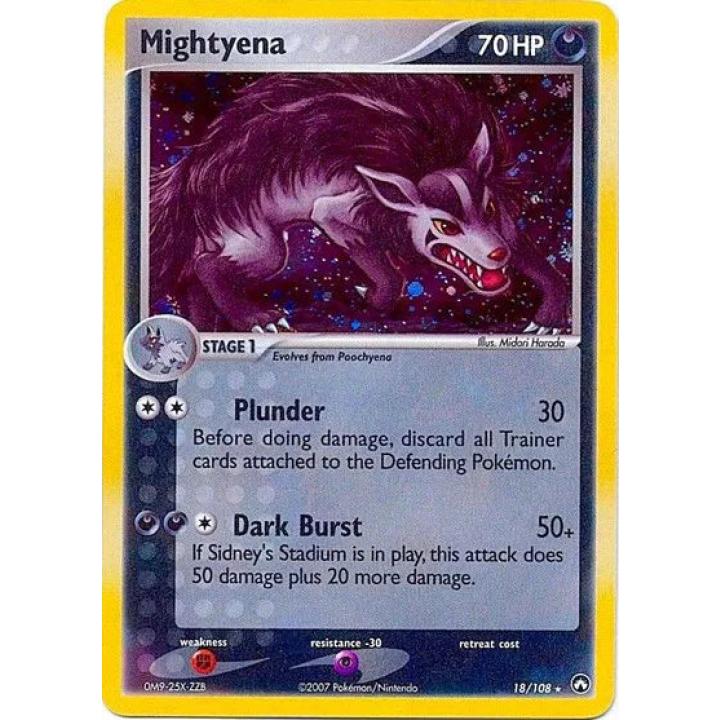 Mightyena 18/108 - EX Power Keepers - Cosmos Holo