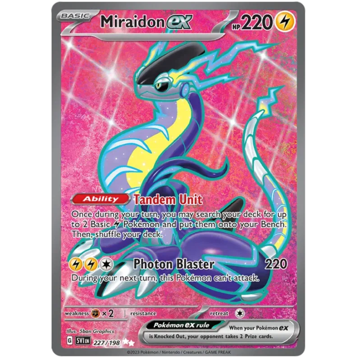 Miraidon ex 227/198 - Scarlet & Violet - Holofoil