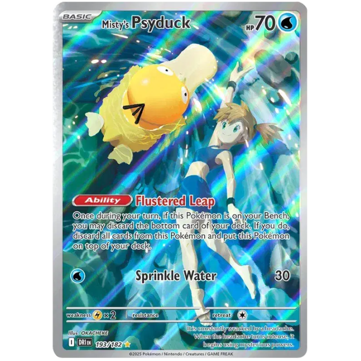 Misty's Psyduck 193/182 - Destined Rivals - Holofoil