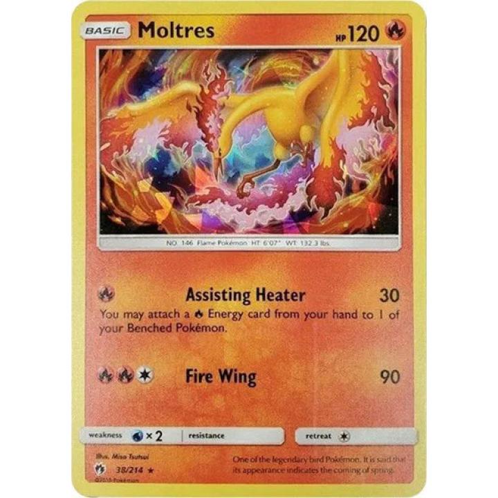 Moltres 38/214 - Lost Thunder - Cracked Ice Holofoil