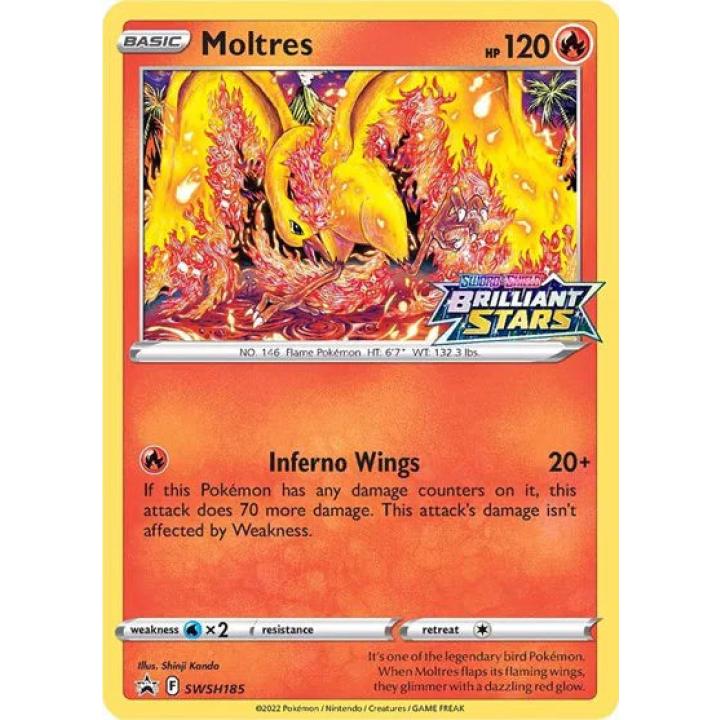 Moltres SWSH185 - Sword & Shield Promo - Holofoil