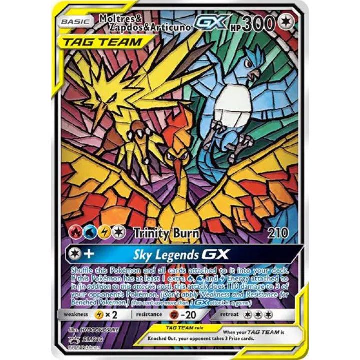 Moltres & Zapdos & Articuno GX SM210 - Sun & Moon Promo - Holofoil