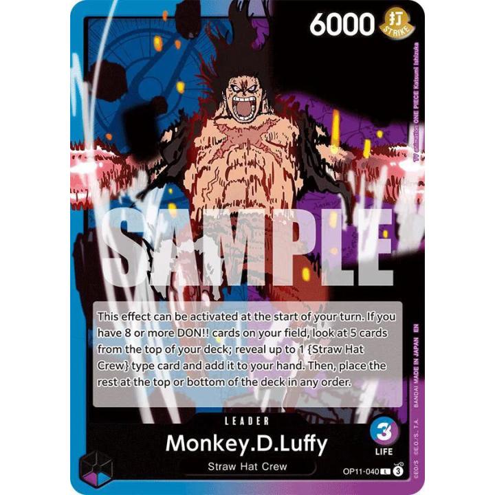 Monkey.D.Luffy OP11-040 - A Fist of Divine Speed - Normal
