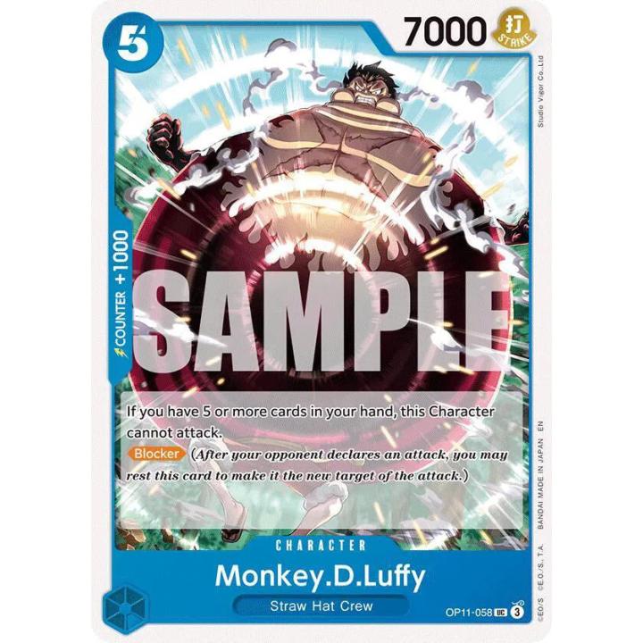 Monkey.D.Luffy OP11-058 - A Fist of Divine Speed - Normal