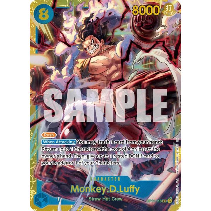 Monkey.D.Luffy OP11-118 - A Fist of Divine Speed - Foil