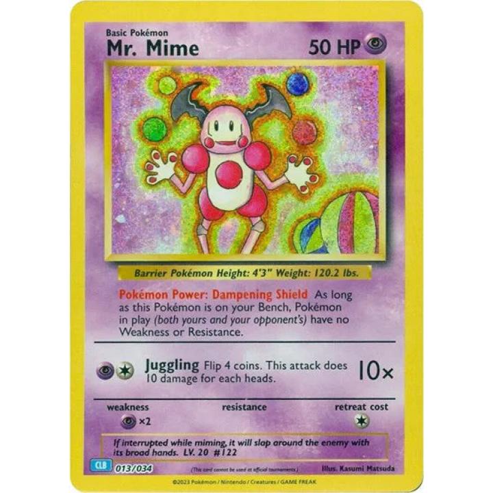 Mr. Mime 013/034 - Trading Card Game Classic - Holofoil