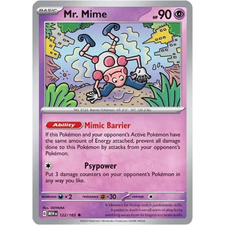 Mr. Mime 122/165 - Scarlet & Violet 151 - Holofoil
