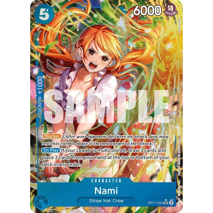 Nami (Alternate Art) OP11-054 - A Fist of Divine Speed - Foil
