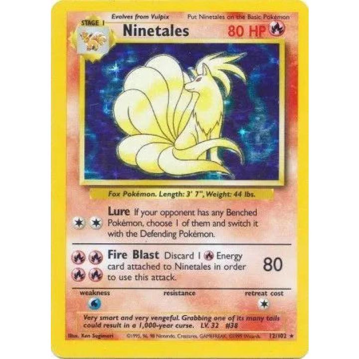 Ninetales 12/102 - Base Set (Unlimited) - Holofoil