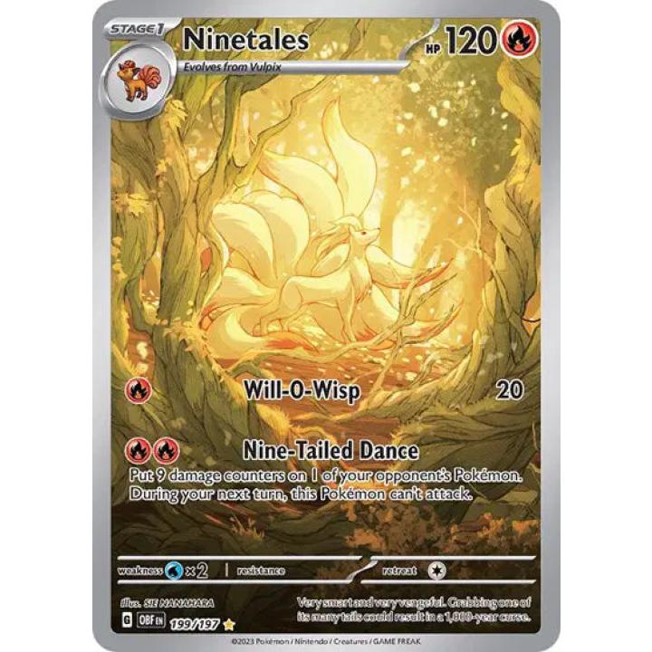 Ninetales 199/197 - Obsidian Flames - Holofoil