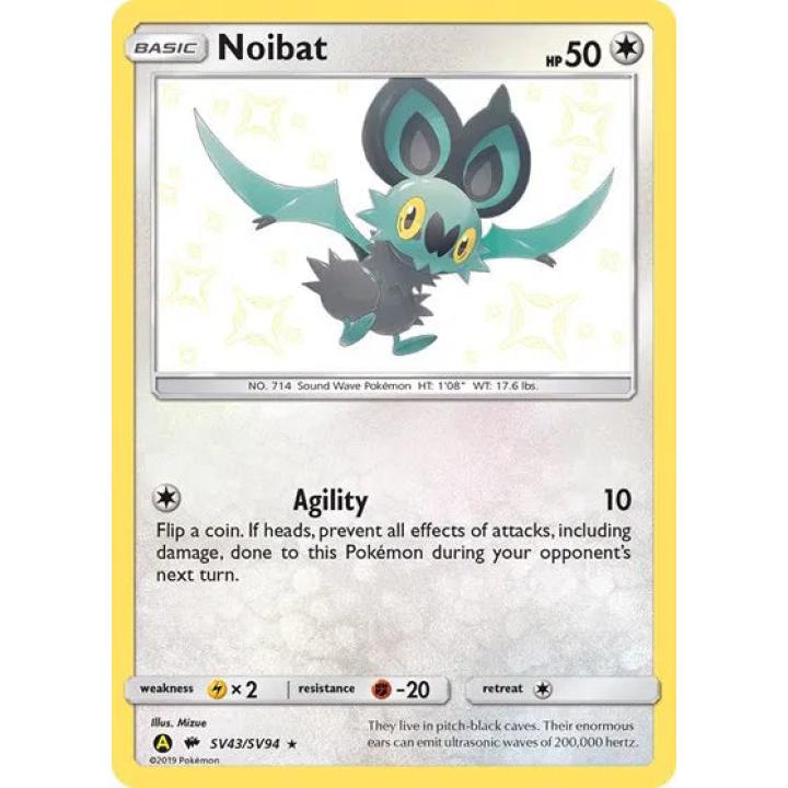 Noibat SV43/SV94  - Hidden Fates: Shiny Vault - Holofoil