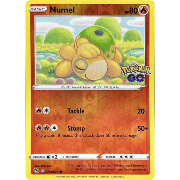 Numel (Peelable Ditto) 013/078 - Pokemon Go - Reverse Holofoil