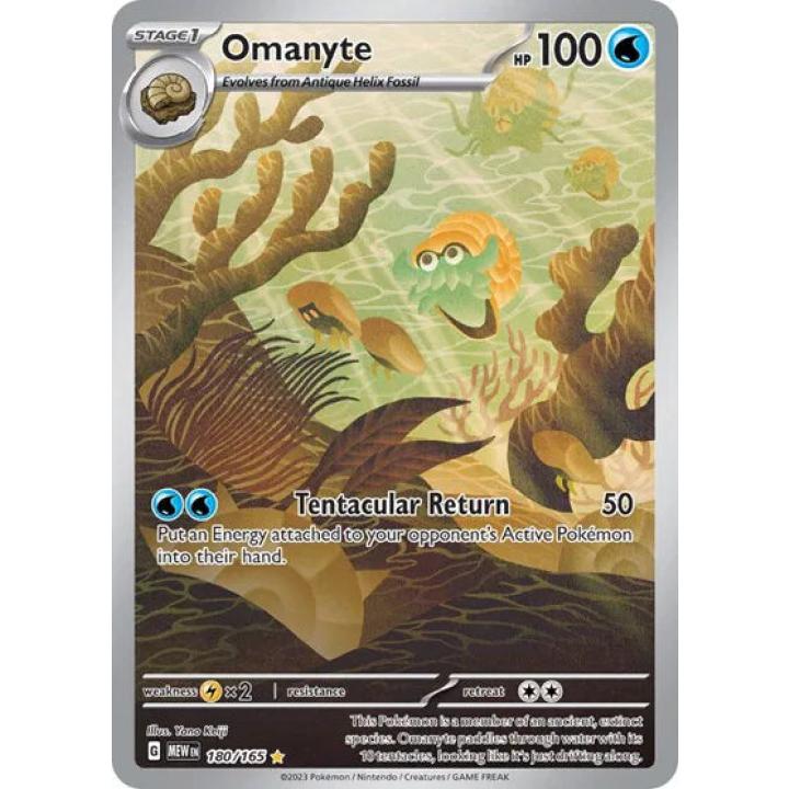 Omanyte 180/165 - Scarlet & Violet 151 - Holofoil