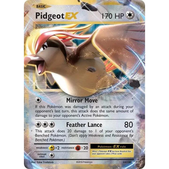 Pidgeot EX 64/108 - Evolutions - Holofoil
