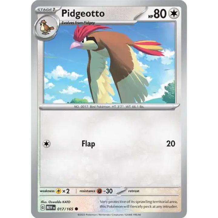 Pidgeotto 017/165 - Scarlet & Violet 151 - Reverse Holofoil