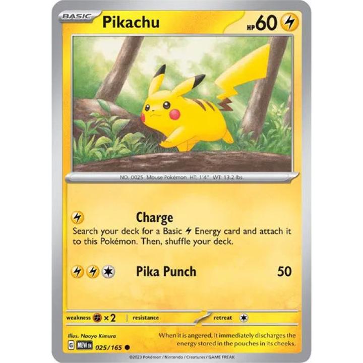 Pikachu 025/165 - Scarlet & Violet 151 - Reverse Holofoil