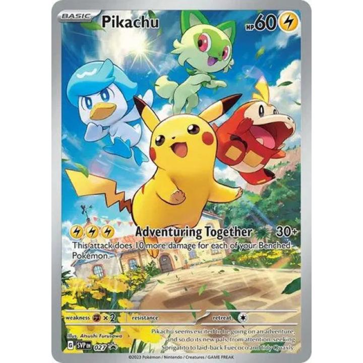 Pikachu 027 – Scarlet & Violet Promo – Holofoil (sealed)