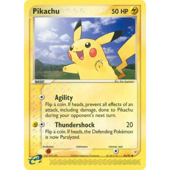 Pikachu 43/95 -  EX Team Magma vs Team Aqua - Normal