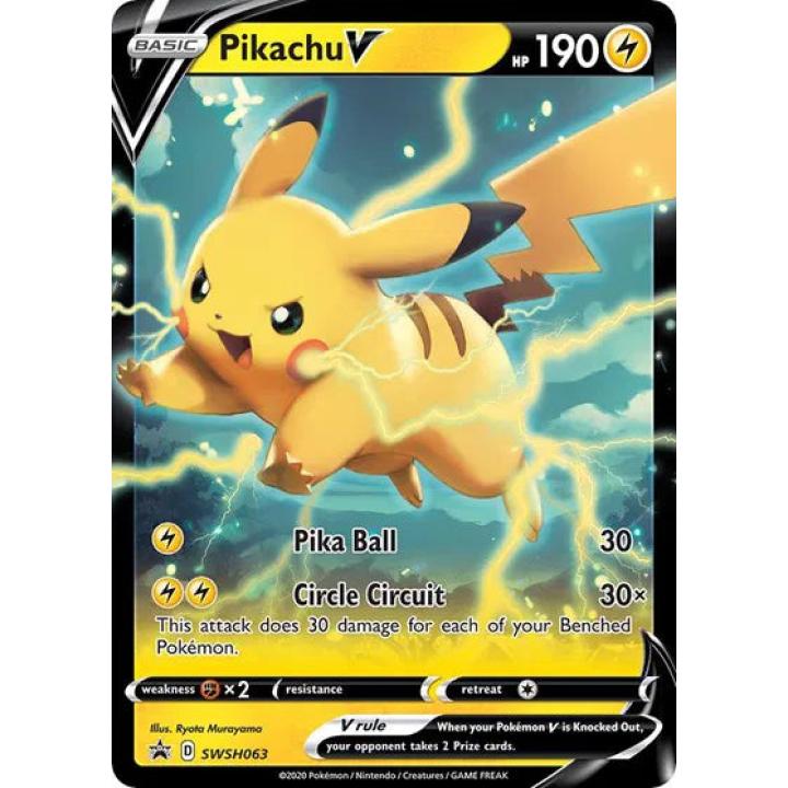 Pikachu V SWSH063 - Sword & Shield Promo - Holofoil