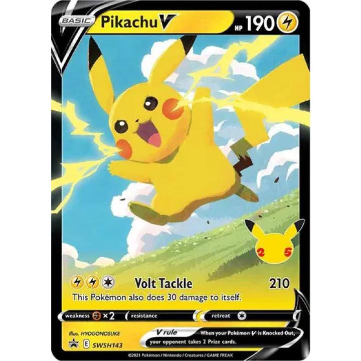 Pikachu V SWSH143 - Sword & Shield Promo - Holofoil