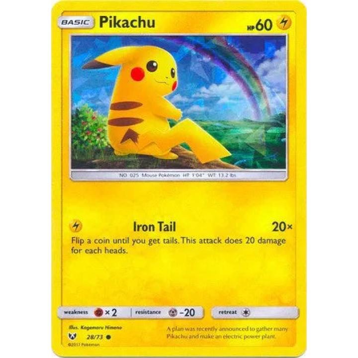 Pikachu (Cracked Ice Holo) 28/73 - Shining Legends - Holofoil