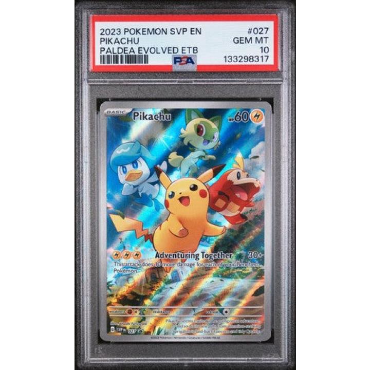 Pikachu (PSA 10) 027 - Scarlet & Violet Promo - Holofoil