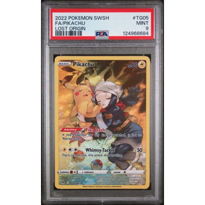 Pikachu (PSA 9) TG05/TG30 - Lost Origin Trainer Gallery - Holofoil