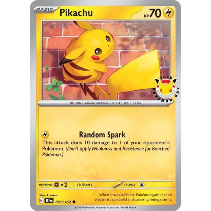 Pikachu (Pokemon Day 2026) 051/162 - Temporal Forces - Normal