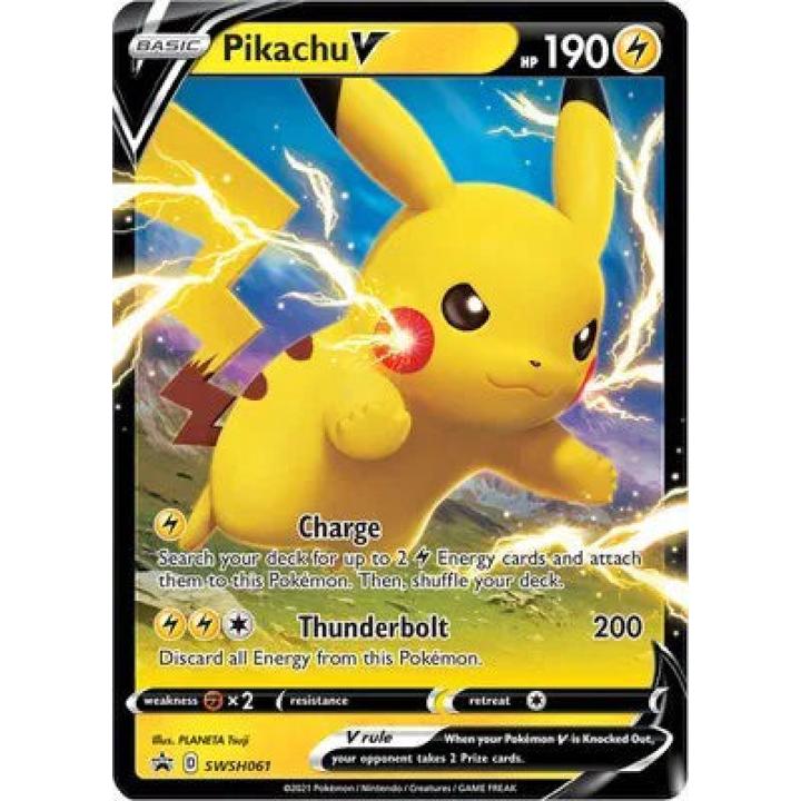 Pikachu V SWSH061 - Sword  Shield Promo - Holofoil