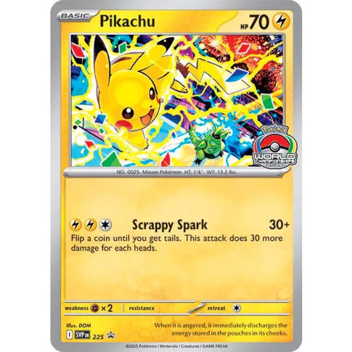 Pikachu (World Championship 2025) 225 - Scarlet & Violet Promo - Normal
