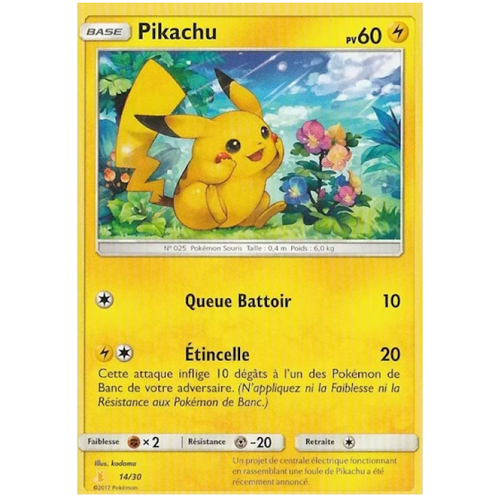 Pikachu 14/30 - SM Trainer Kit: Lycanroc & Alolan Raichu - Normal