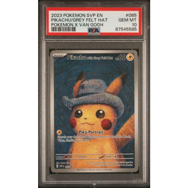 Pikachu with Grey Felt Hat (PSA 10) 085 - Scarlet & Violet Promo - Normal