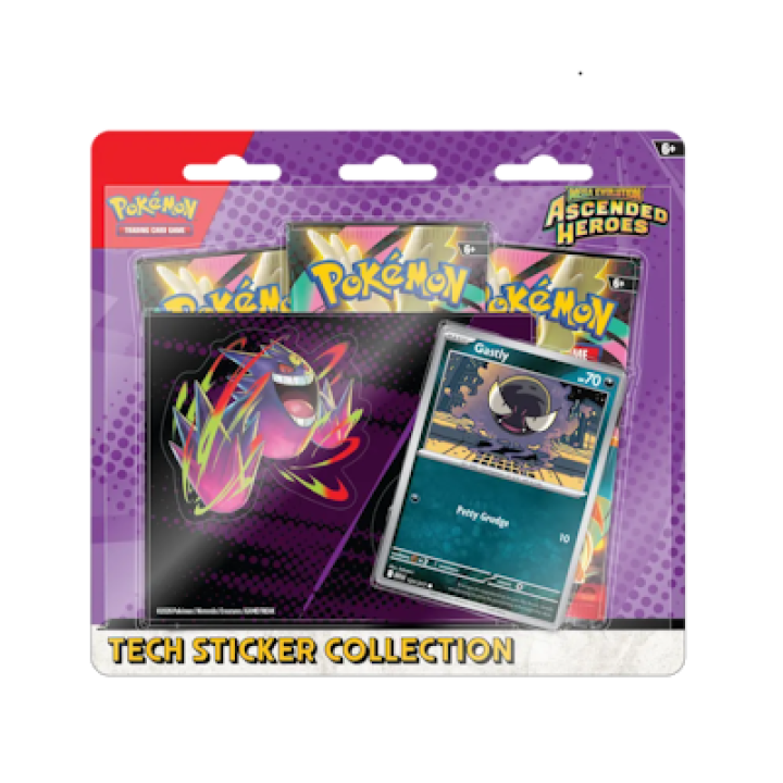 Pokémon Ascended Heroes: Tech Sticker Collection - Gastly