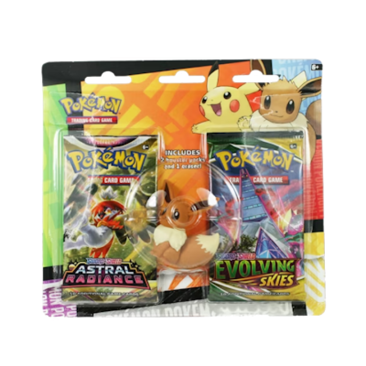 Pokémon Back to School: 2-Pack Blister - Eevee Eraser