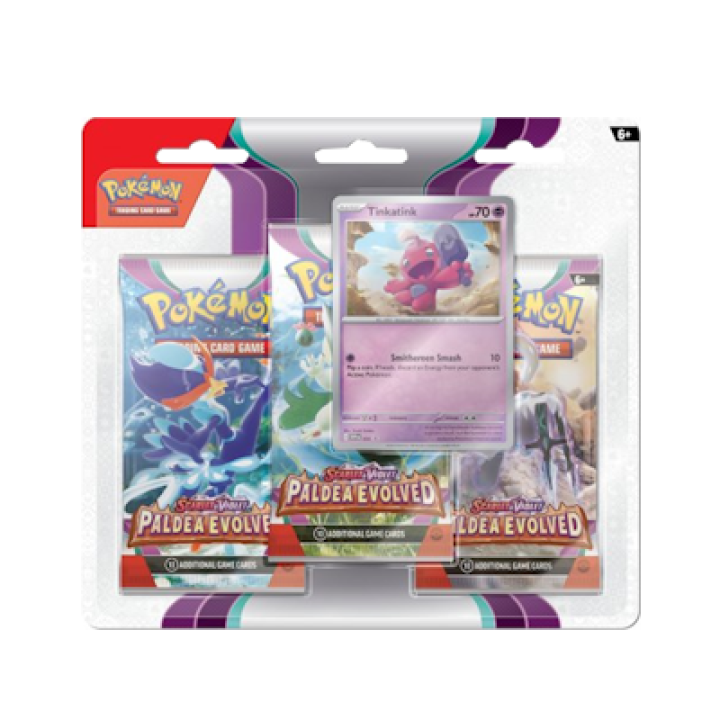 Pokémon Paldea Evolved: 3-Pack Blister - Tinkatink