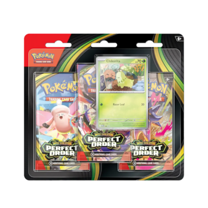 Pokémon Perfect Order: 3-Pack Blister - Chikorita