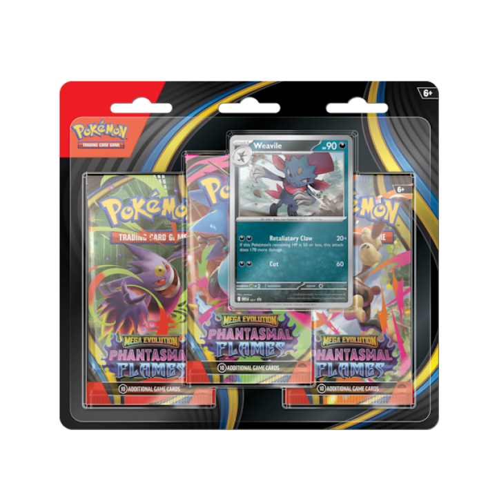 Pokémon Phantasmal Flames: 3-Pack Blister - Weavile